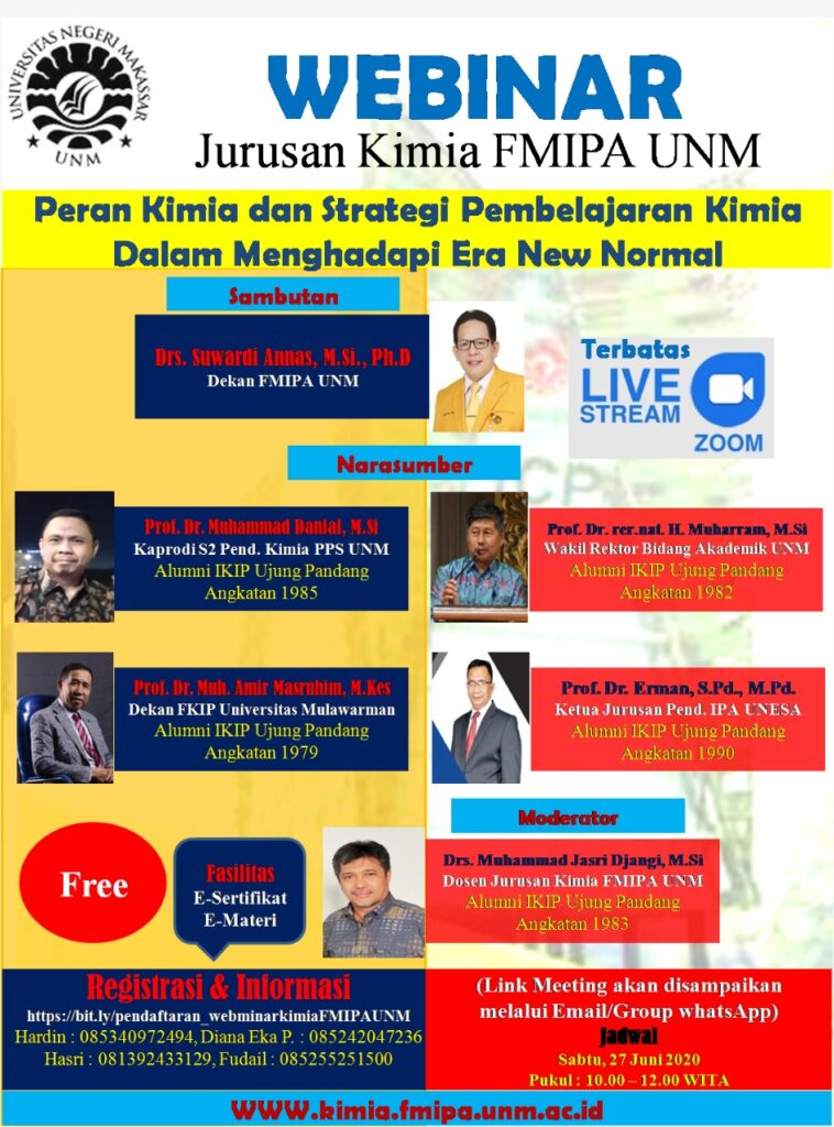 Webinar Jurusan Kimia Fmipa Unm Jurusan Kimia S